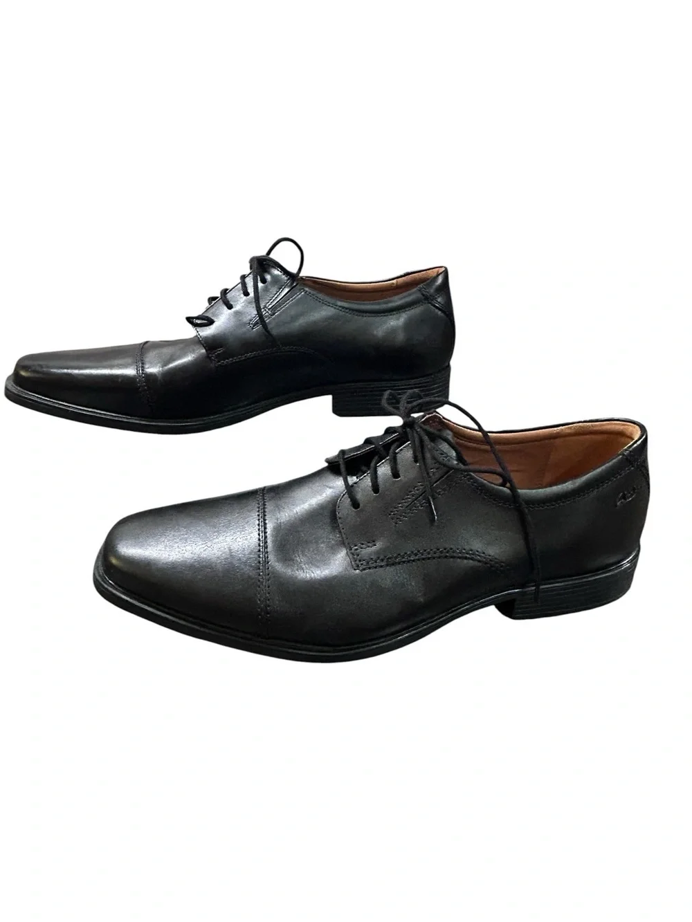 Men’s Clarks Collection Black Cap Toe Oxford Dress Shoes Size 13
